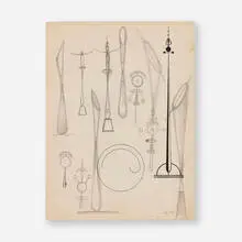 Theodore Roszak, Construction, 1940, graphite on paper