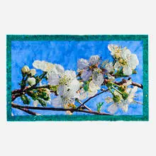Joseph Raffael, Cherry Blossoms, 2008, watercolor and graphite on two sheets of paper