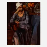 Émile Bernard, Woman with a Cloche Hat, 1932, oil on board