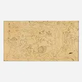 André Derain, Étude pour une tapisserie de l'epic, 1930, Chinese ink on paper