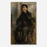 Paul Reyberolle, Self Portrait, 1950, oil on canvas