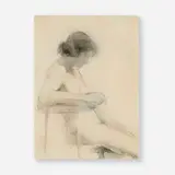 Edwin Dickinson, Nude #245, 1913, charcoal on paper