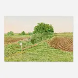 Harold Gregor, Plowed Field, #20 (from the Illinois Landscape Series Two), 1978, watercolor on Arches