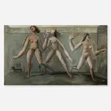Edgar Levy, Untitled (Dancing Nudes), 1937, oil on canvas