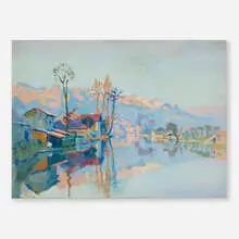 Henri Pailler, Valier De Clain, Portiero, oil on canvas