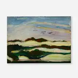 Arthur Beecher Carles, Landscape, 1906, oil on wood panel