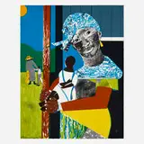 Romare Bearden, Come Sunday (from the 1776 USA 1976: Bicentennial Prints portfolio), 1975, lithograph in colors on Arches
