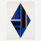Ilya Bolotowsky, Blue Diamond (from the 1776 USA 1976: Bicentennial Prints portfolio)