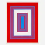 Richard Anuszkiewicz, Red, White and Blue (from the 1776 USA 1976: Bicentennial Prints portfolio), screenprint in colors on wove paper