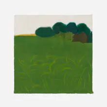 A Summer Breeze by Richard Kemble, woodcut in colors, bound printed paper, sold Nov 2023