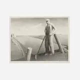 Grant Wood, In the Spring, 1939, lithograph on GCM