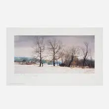 Peter Sculthorpe, Man with a Fire, 1997, offset lithograph in colors