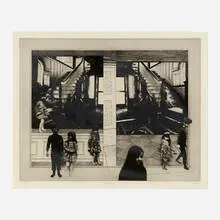 Peter Milton, Card House, 1975, etching