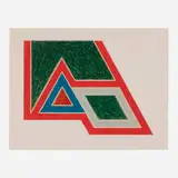 Sanbornville (from the Eccentric Polygons series) by Frank Stella, 1974, lithograph and screenprint in colors on Arches, sold Nov 2023