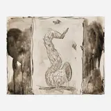 Claes Oldenburg, Soft Saxophone (Black and White), 1992, lithograph in colors on Somerset Satin
