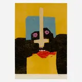 David Hare, Untitled (from the Artist's Relief Portfolio for the Homeless: Relief Prints by 15 New York Artists portfolio), 1992, woodcut in colors