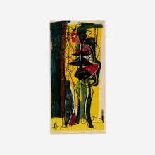 Adja Yunkers, Succubae (from the Prints in the Desert portfolio, Vol. I, No. I), 1950, woodcut in colors