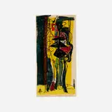 Adja Yunkers, Succubae (from the Prints in the Desert portfolio, Vol. I, No. I), 1950, woodcut in colors