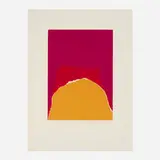 Adja Yunkers, Untitled (Composition in Red), 1967, screenprint in colors