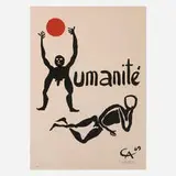 Alexander Calder, Humanité, 1969, lithograph in colors