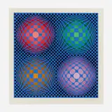 Hetta by Victor Vasarely, screenprint in colors, sold Nov 2023