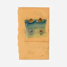 Juan Uslé, Untitled (Collage), c. 1988, watercolor, pen, pencil and collage on paper
