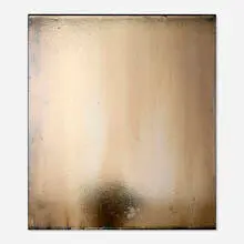 Mathieu Malouf, Dumb 2, 2013, silver chrome, epoxy resin on linen