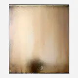 Mathieu Malouf, Dumb 2, 2013, silver chrome, epoxy resin on linen