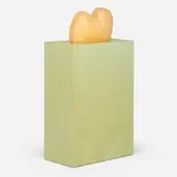 Antoine Catala, Logo to Enhanced Communication, 2014, wood, pump, electronics, plastic tubing, silicone rubber, paint coated in resin