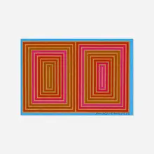 Untitled (Annual Edition) by Richard Anuszkiewicz, 1973, screenprint on Masonite, sold Oct 2024