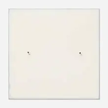 Robert Ryman, Conversion, 2003, linoleum relief on aluminum, metal tacks