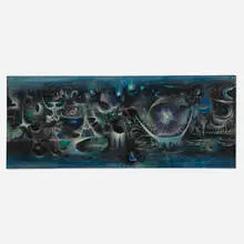 Leo Manso, Sea Objekte Nocturne, oil on canvas