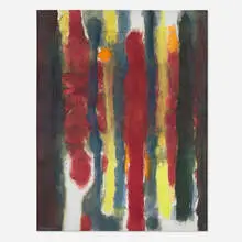 Lawrence Calcagno, No. V, 1955, gouache on paper