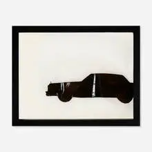 Kori Newkirk, Cadillac Fleet, 2000, hair pomade mixed with black pigment on 23 pieces of Dura-lene