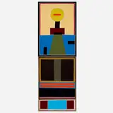 Nathalie du Pasquier, Composition #24 (diptych), 2019, acrylic on paper