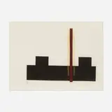 Dwinell Grant, Contrathemis, 1941, collage and colored pencil on paper