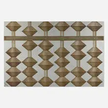 Yoshio Sekine, Untitled (Abacus), 1963, oil on canvas