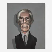 Walter Steding, Andy Warhol, 1980, oil on canvas