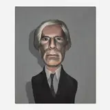 Walter Steding, Andy Warhol, 1980, oil on canvas