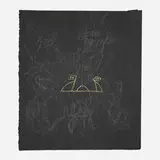 Steven Doughton, (Blind Farmer) Roots, Legs and Wings, 1986, pencil and gold ink on paper