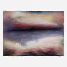 Jules Olitski, Spring Dawning, 1996, pastel and watercolor on paper