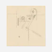 Sidney Gordin, Untitled, 1942-43, graphite on paper