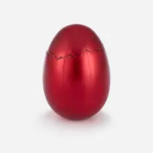 Jeff Koons, Cracked Egg (Red), 2008, aluminum with red glaze
