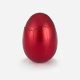 Jeff Koons, Cracked Egg (Red), 2008, aluminum with red glaze