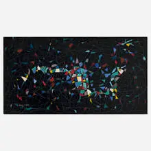 E. Oscar Thalinger, Abstraction, 1953, oil and acrylic on canvas