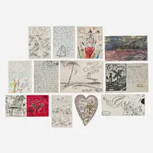 H. C. Westermann, Collection of correspondence with Herbert Walter Pannier, 1964-67, ink on paper, ink and marker on paper, bound printed paper, photocopy