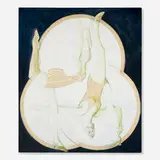 Ellen Lanyon, Around the World, 1967, acrylic and pencil on canvas