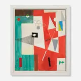 Robert Bruce Tague, Untitled, 1951, oil on canvas in artist's frame