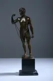 Spiro Schwatenberg, Standing Male Nude with Chain, Bronze - Height: 9 1/2 in
