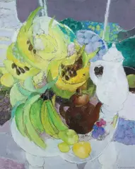 Denise Bourdouxhe, Nature Morte Aux Melons, Oil on canvas